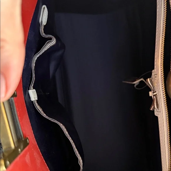 Henri Bendel Blue and burnt orange Tote Bag - Picture 7 of 8